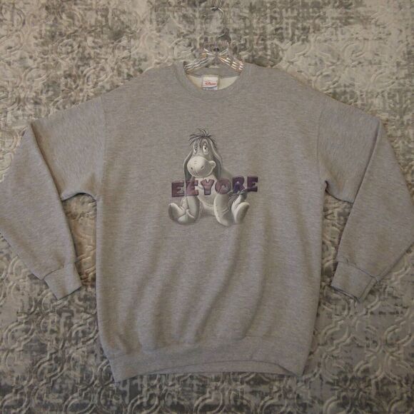 Disney Other - Vintage Disney Sweatshirt Mens Medium Gray Long Sleeve Crewneck  Eeyore Graphic